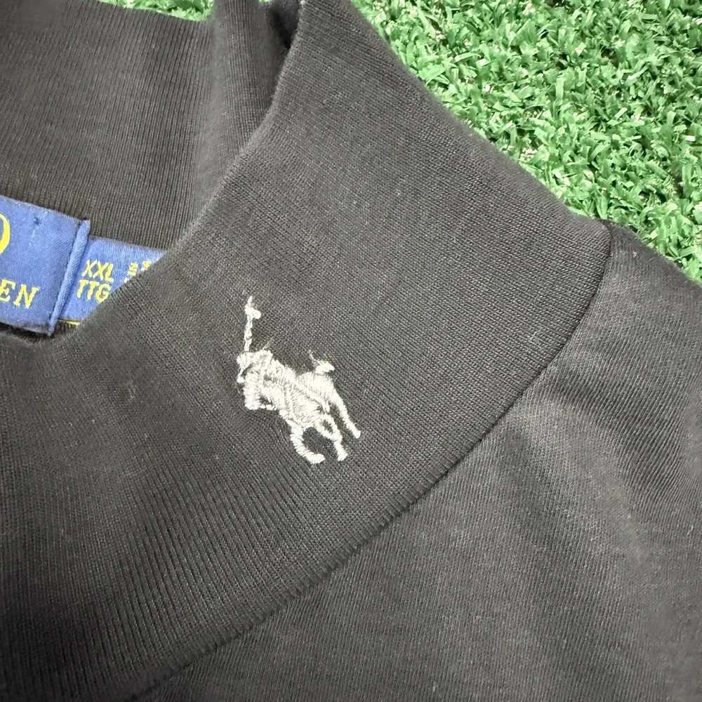 Polo Ralph Lauren Men's Mock Neck Long Sleeve Shirt Size 2XL XXL Black